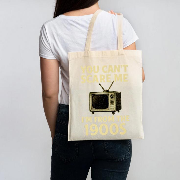 You Can't Scare Me I'm From The 1900s Television Retro Premium Canvas Tote Bag