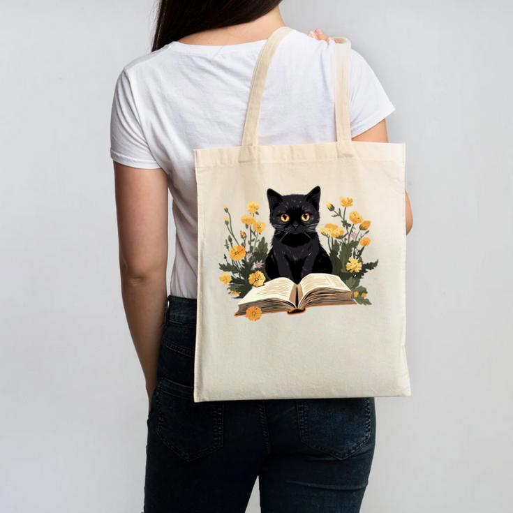 Cat Shirts For Women Book Lover Shirt Cute Cat And Book Premium Tri-Blend Canvas Tote Bag Cat Shirts For Women Book Lover Shirt Cute Cat And Book Premium Tri-Blend Canvas Tote Bag