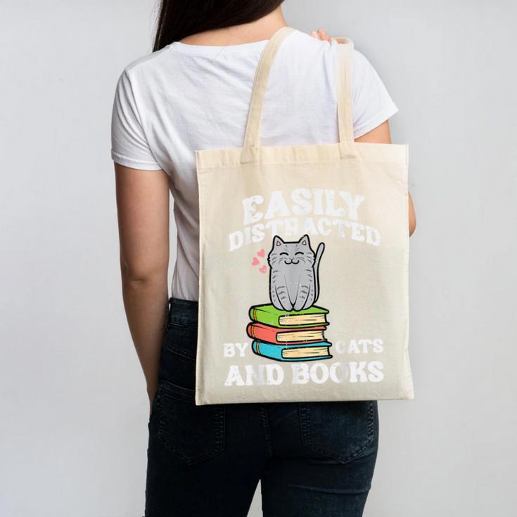 Cats And Books Read Reading Librarian Book Across America Canvas Tote Bag