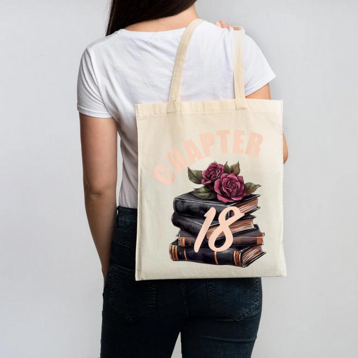Chapter 18 18th Birthday Women Book Lovers Its My Birthday Canvas Tote Bag