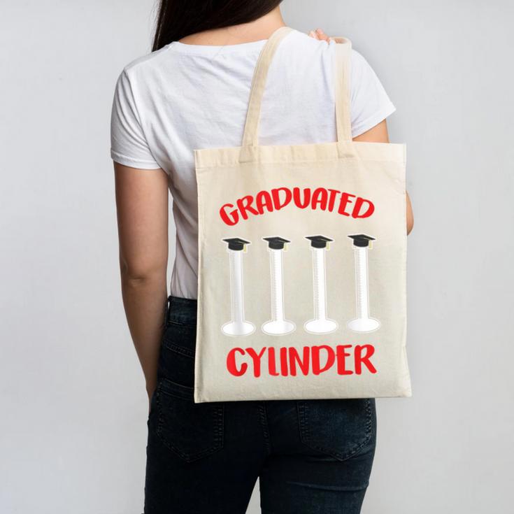 Chemistry Science Joke Graduated Cylinder Graduation T-Shirt Canvas Tote Bag