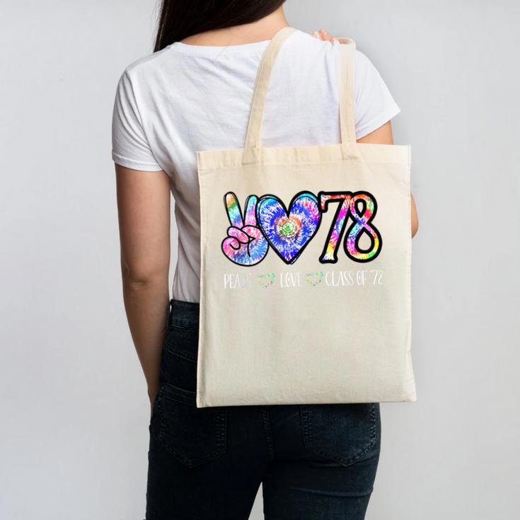 Class Of 1978 Shirt Tie Dye Senior Graduation Class Reunion Canvas Tote Bag