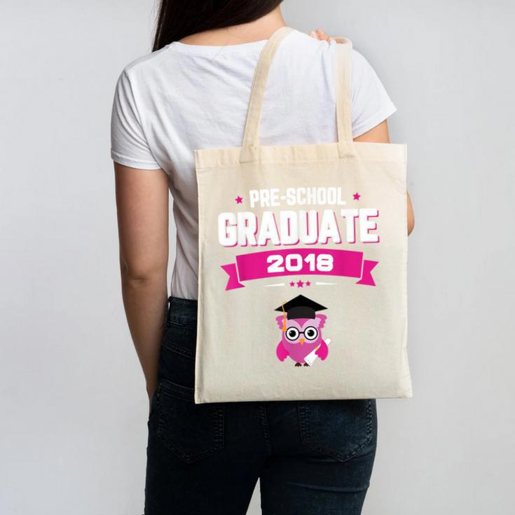 Class Of 2018 Preschool Graduation Girls Pre K Canvas Tote Bag