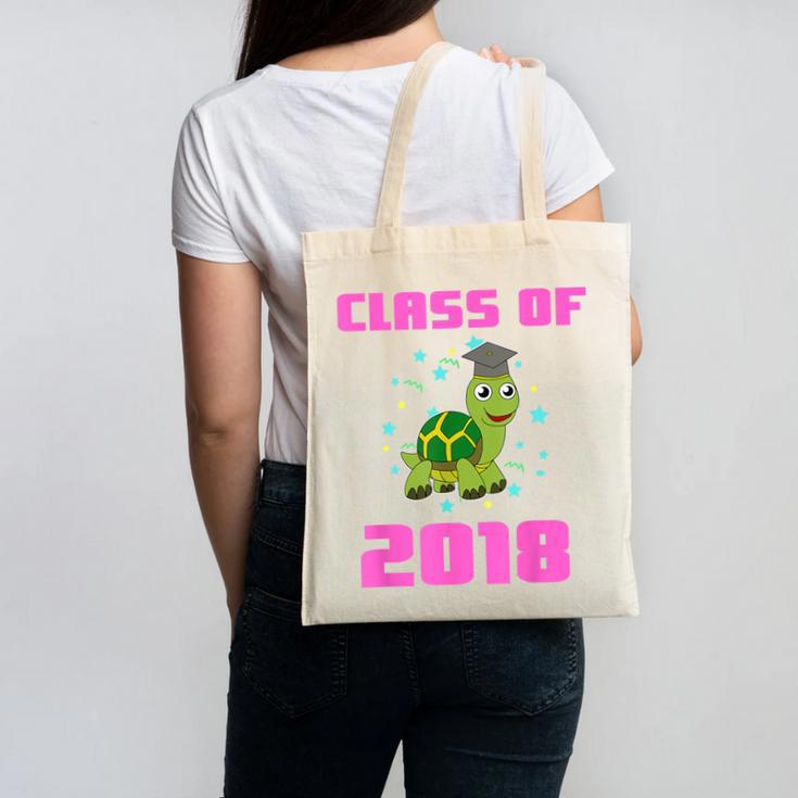 Class Of 2018 Turtle Shirt Graduation Kids Canvas Tote Bag