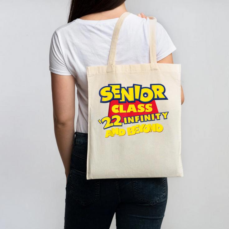 Class Of 2022 Senior 2000s Animated Movie Style Graduation Canvas Tote Bag