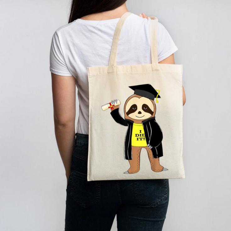 Class Of 2022 Sloth Graduation Masters College High School Canvas Tote Bag