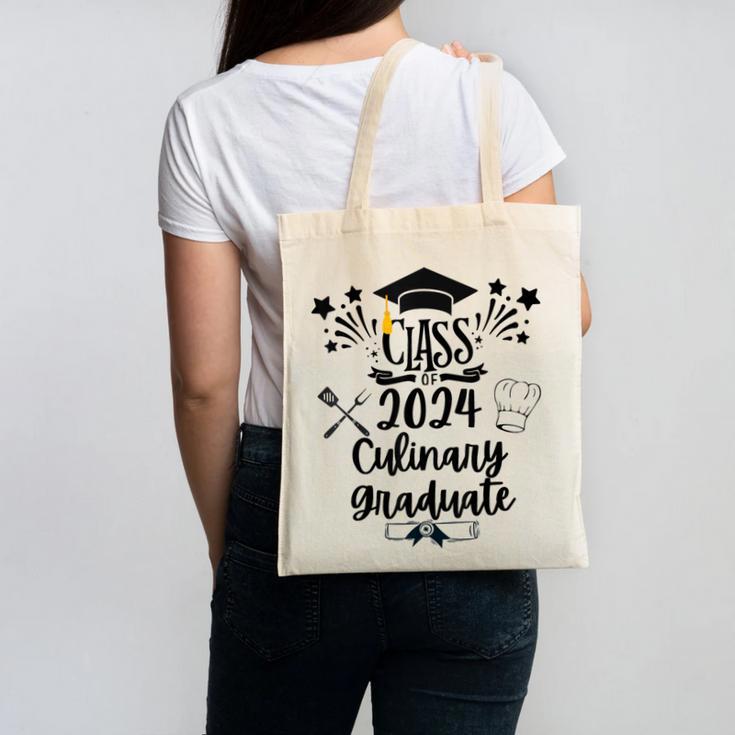 Class Of 2024 Culinary Graduate Culinary Chef Graduation Canvas Tote Bag