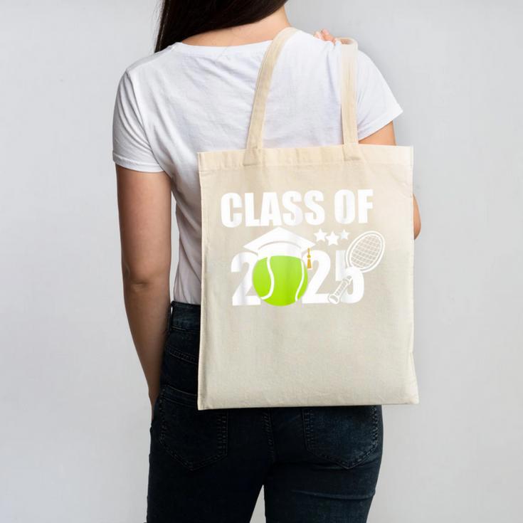 Class Of 2025 Graduation Senior Tennis Player Canvas Tote Bag