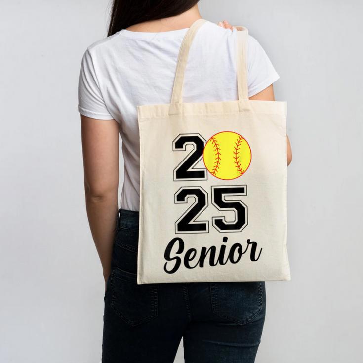 Class Of 2025 Softball Senior Graduation Graduate Women Canvas Tote Bag