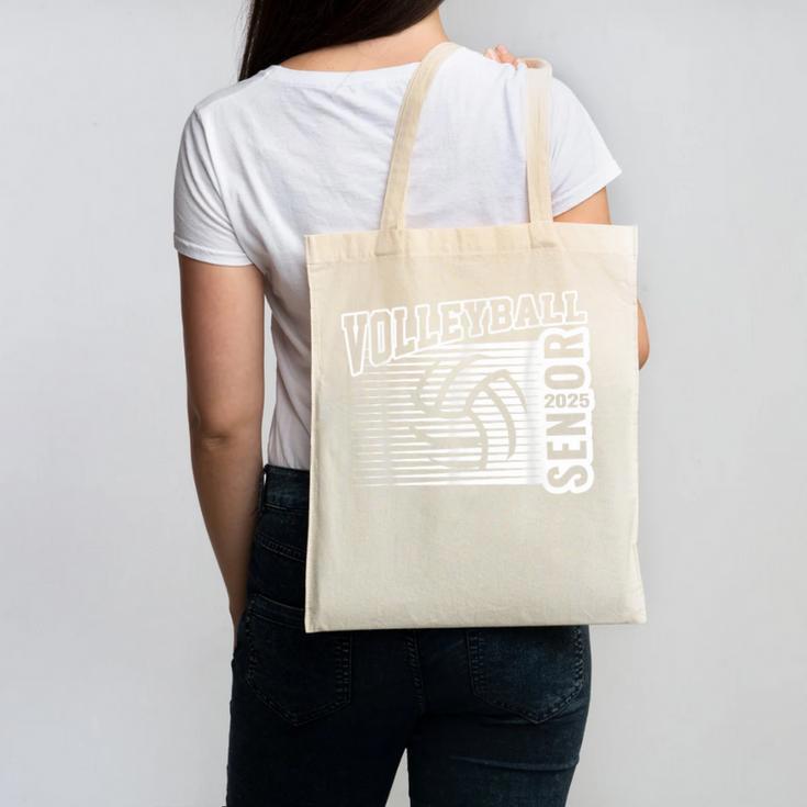 Class Of 2025 Volleyball Senior Class 25 Graduation Canvas Tote Bag