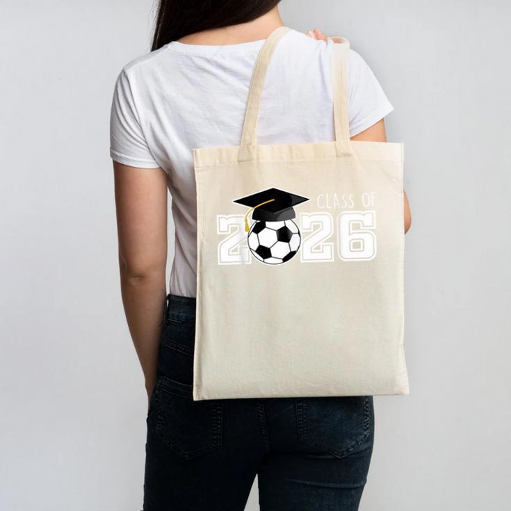 Class Of 2026 Senior 2026 Soccer High School Graduation Canvas Tote Bag