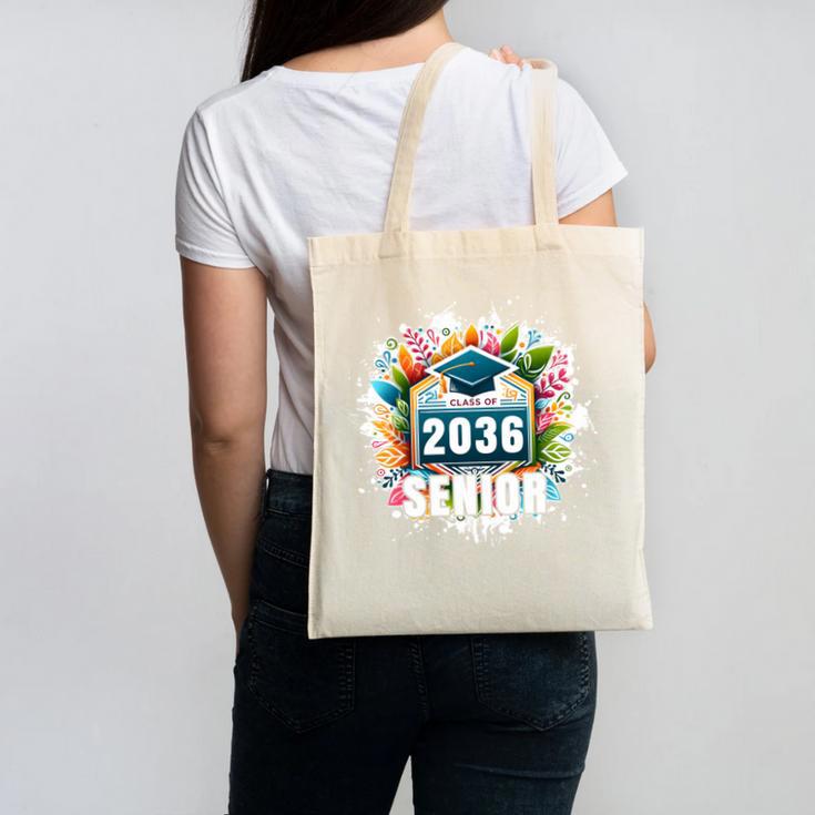 Class Of 2036 Graduation School Vintage Senior 2036 Canvas Tote Bag
