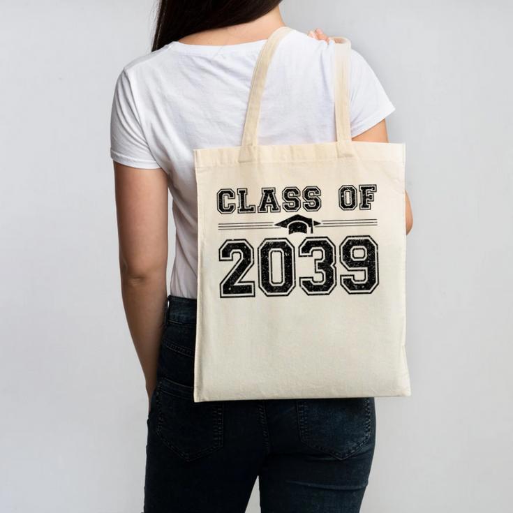Class Of 2039 Grow With Me First Day Of School Graduation Canvas Tote Bag