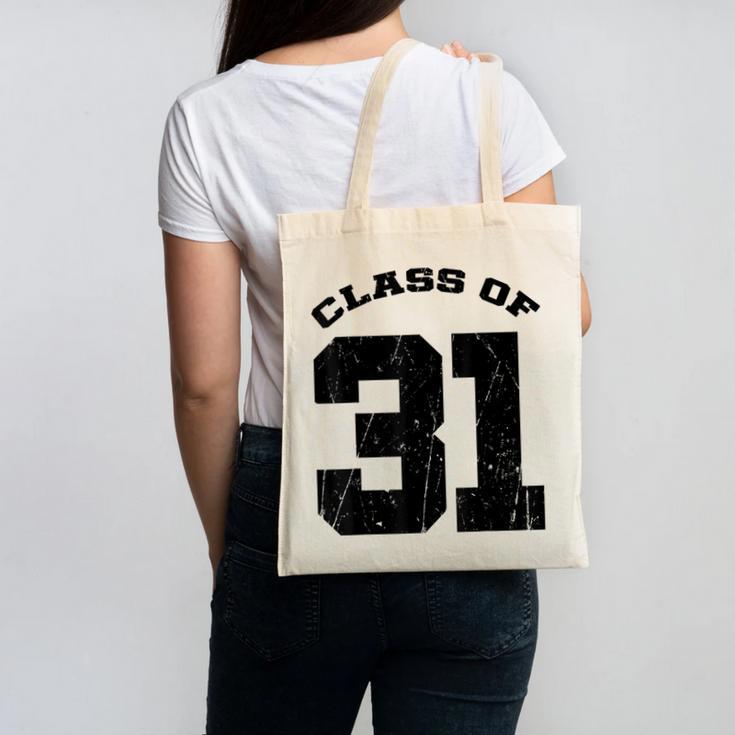 Class Of 31 Date High School Kindergarten Graduation Shirt Canvas Tote Bag