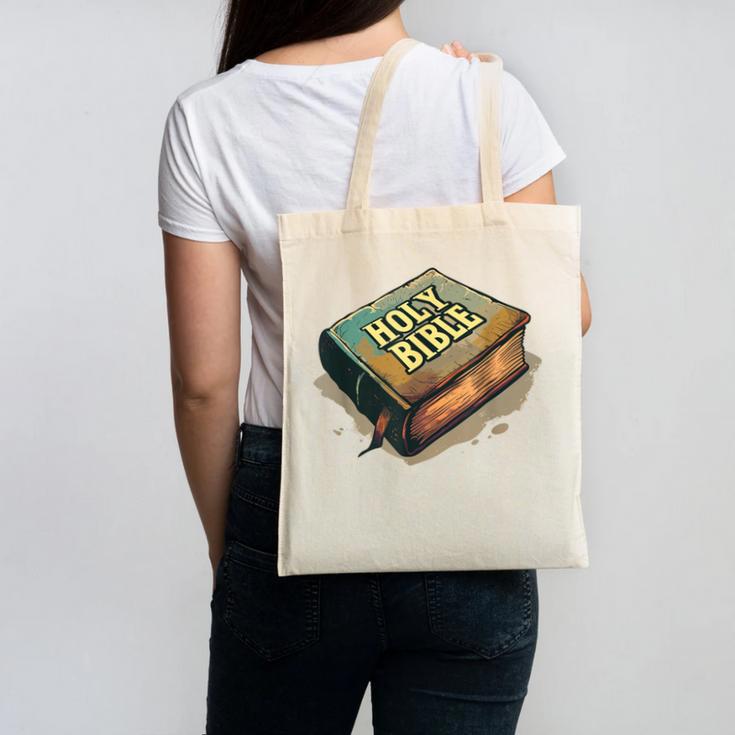 Cool Holy Bible Book Costume For Man And Woman Canvas Tote Bag