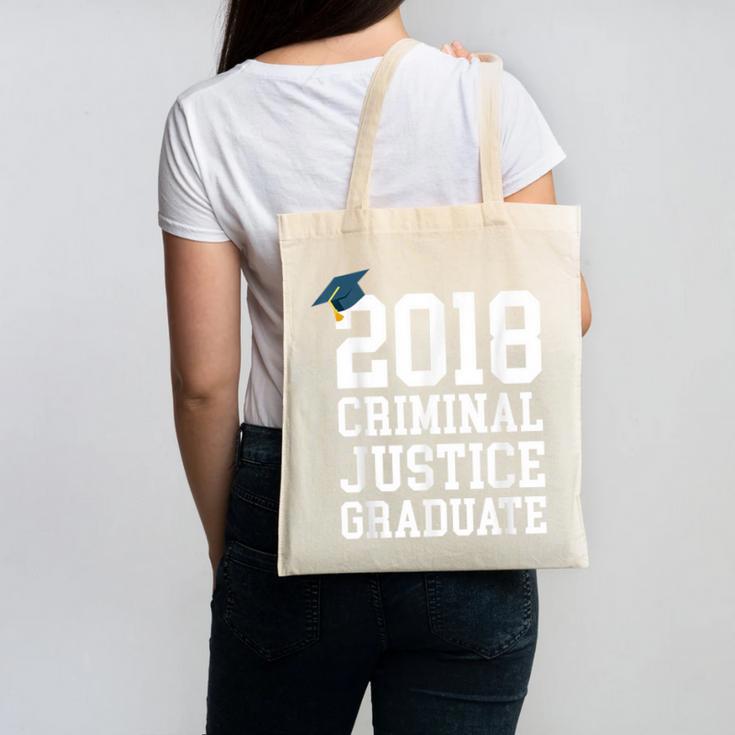 Criminal Justice Major Shirt 2018 Graduate Graduation E Canvas Tote Bag