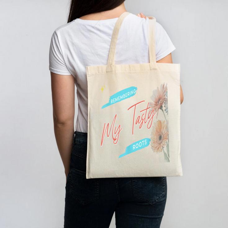 Cultural Flavor Memory Floral Nostalgia Garden Sentiment Canvas Tote Bag
