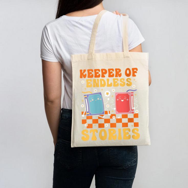 Cute Librarian Library Book Lover Keeper Of Endless Stories Canvas Tote Bag Cute Librarian Library Book Lover Keeper Of Endless Stories Canvas Tote Bag