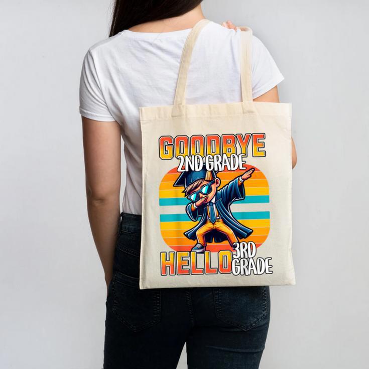 Dabbing Boy Goodbye 2nd Grade Hello 3rd Grade Graduation Canvas Tote Bag