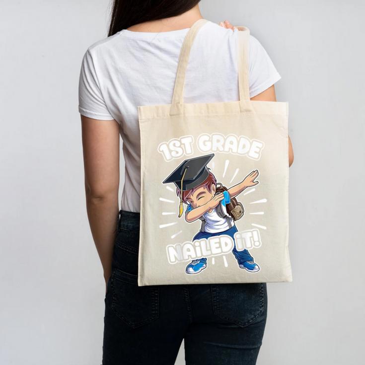 Dabbing Graduation Boy 1st Grade Class Of 2021 Nailed It Canvas Tote Bag