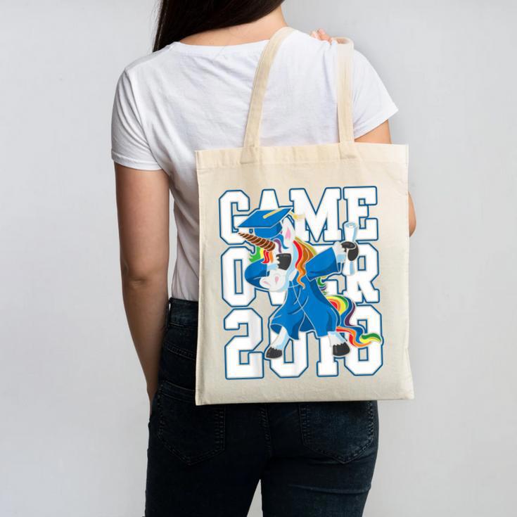 Dabbing Graduation Class Of 2018Shirt Unicorn Dab Canvas Tote Bag