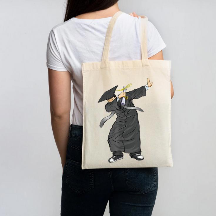 Dabbing Graduation Class Of 2024 Men Graduation Canvas Tote Bag