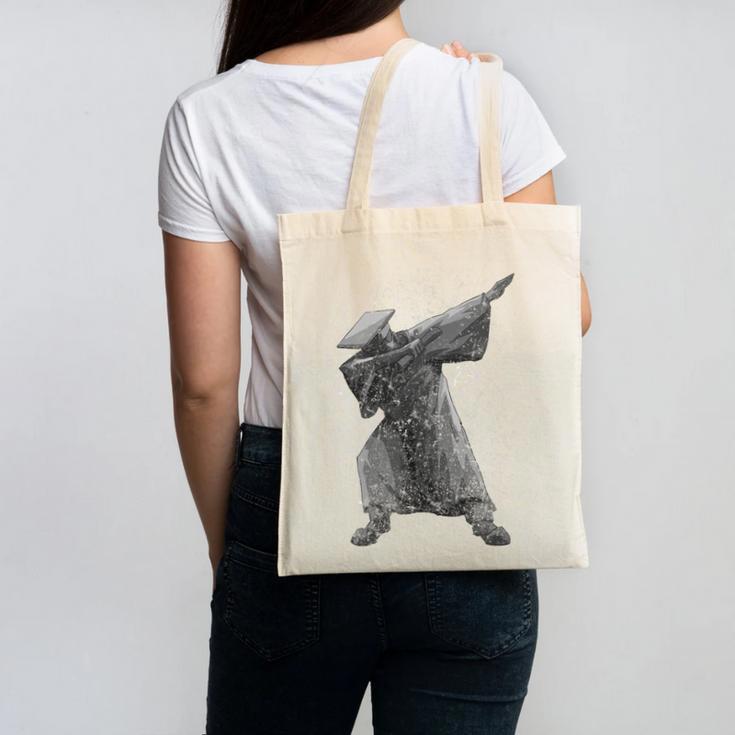 Dabbing Graduation Shirt GraduationShirt For Women Men Canvas Tote Bag