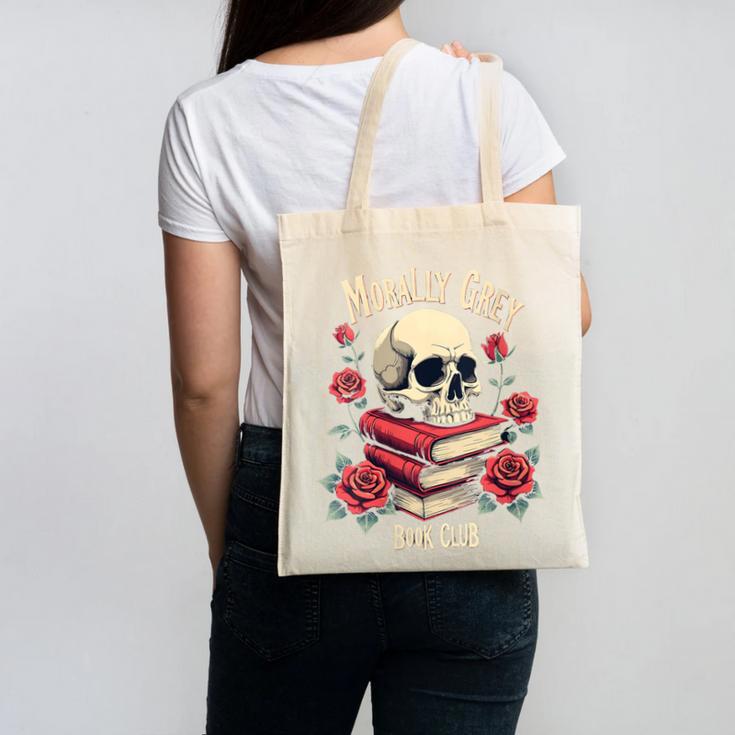 Dark Romance Romantasy Smutty Book Lover Morally Grey Merch Canvas Tote Bag Dark Romance Romantasy Smutty Book Lover Morally Grey Merch Canvas Tote Bag