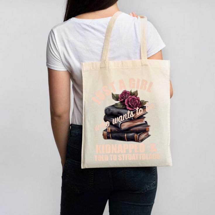 Dark Romance Women Told To STFUATTDLAGG Smutt Book Merch Premium Canvas Tote Bag