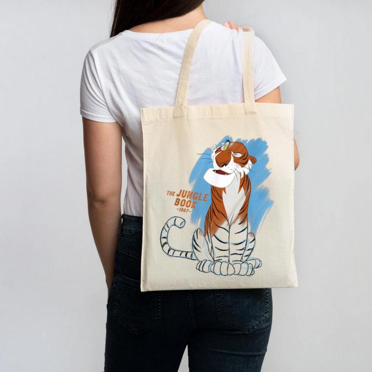Disney Ink And Paint Shere Khan From The Jungle Book 1967 Canvas Tote Bag