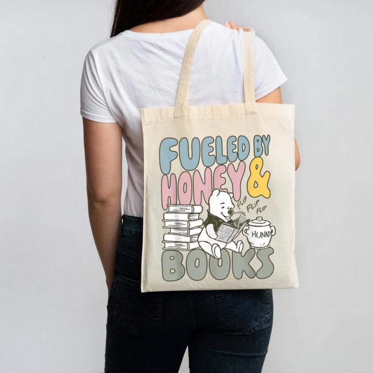 Disney Winnie The Pooh Fueled By Honey & Books Sketch Canvas Tote Bag