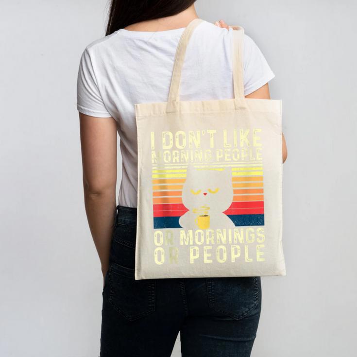 I Don't Like Morning People Introvert Introverted Antisocial Canvas Tote Bag I Don't Like Morning People Introvert Introverted Antisocial Canvas Tote Bag