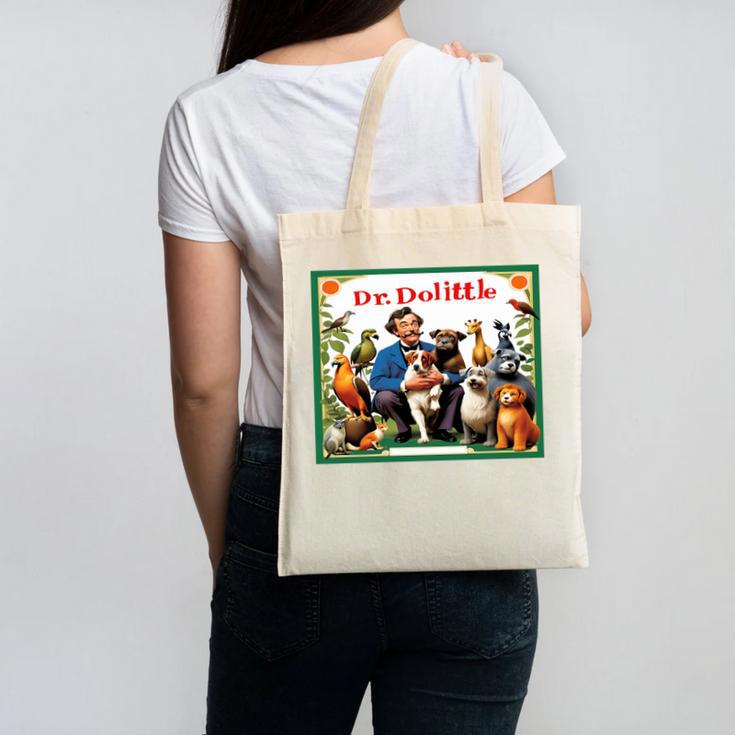 Dr Dolittle Children's Book Cover Premium Tri-Blend Canvas Tote Bag