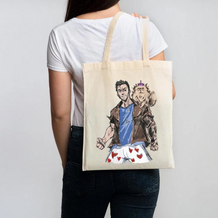 Dungeon Crawler Carl Sketchbook Princess Donut And Carl Book Canvas Tote Bag