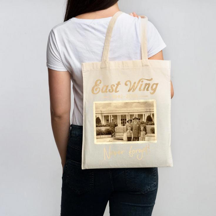 East Wing Never Forget American Vintage Nostalgia Canvas Tote Bag