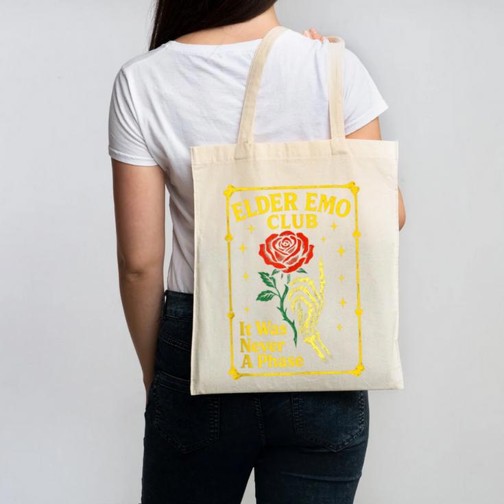 Elder Emo Club Emo Gothic Music Nostalgia Canvas Tote Bag