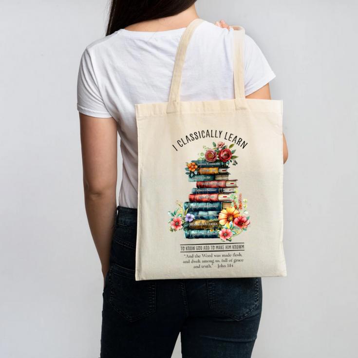 Essentials Classical Conversations CC Tutor Books Canvas Tote Bag