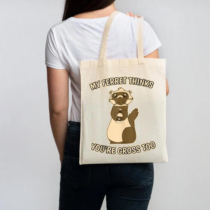 Ew People Ferret Saying Mask Introvert Ferrets Canvas Tote Bag Ew People Ferret Saying Mask Introvert Ferrets Canvas Tote Bag