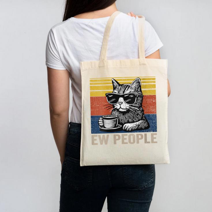Ew People Introvert Cat Lover Crazy Vintage Cat Lady Canvas Tote Bag Ew People Introvert Cat Lover Crazy Vintage Cat Lady Canvas Tote Bag