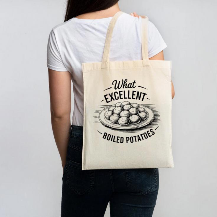 What Excellent Boiled Potatoes Book Lover Vintage Literature Canvas Tote Bag