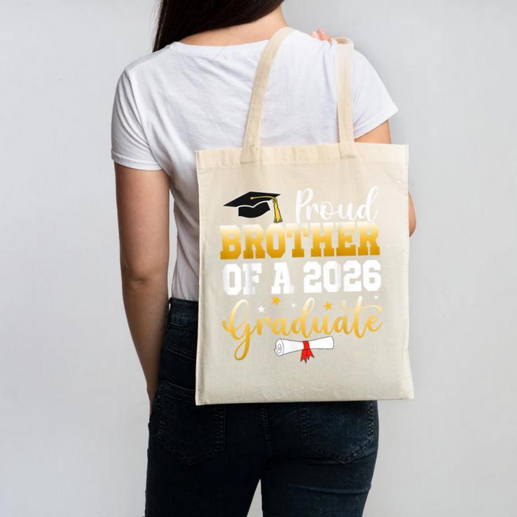 Family Graduation Party Proud Brother Of A 2026 Graduate Canvas Tote Bag