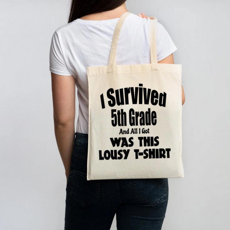 Fifth 5th Grade Graduation Shirt Child Graduate Education Canvas Tote Bag