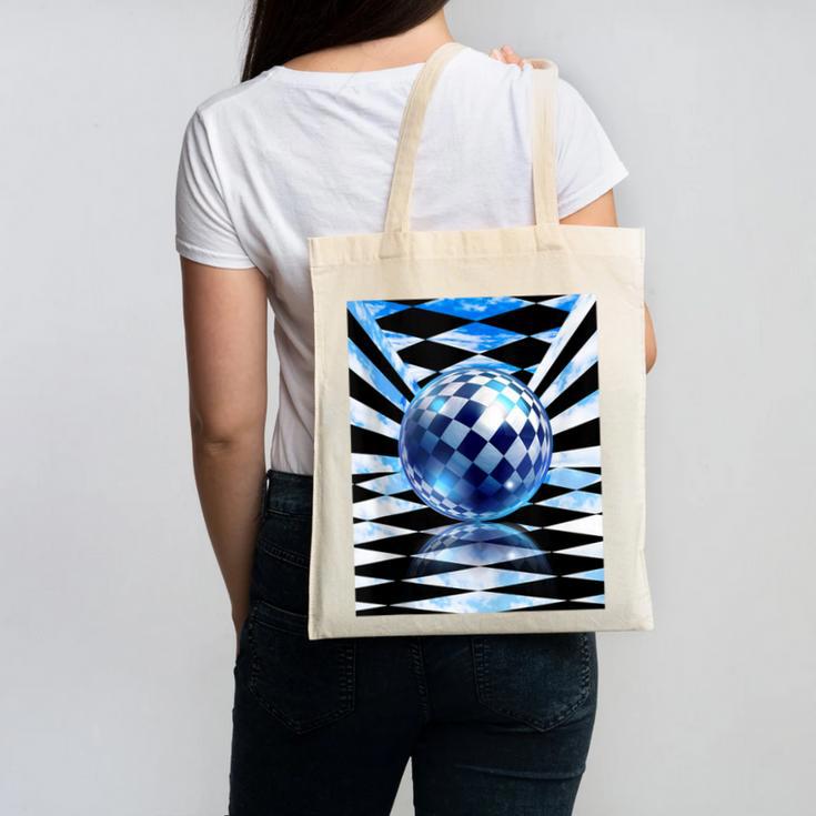 Frutiger Aero Aesthetic Tech Checkered Room Orb Sky Canvas Tote Bag Frutiger Aero Aesthetic Tech Checkered Room Orb Sky Canvas Tote Bag