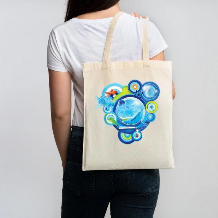 Frutiger Aero Metro Abstract Maximalism 2000s Nostalgia Canvas Tote Bag