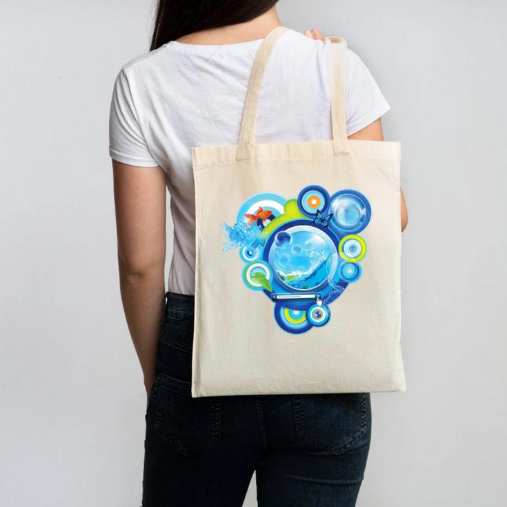 Frutiger Aero Metro Abstract Maximalism 2000s Nostalgia Premium Tri-Blend Canvas Tote Bag