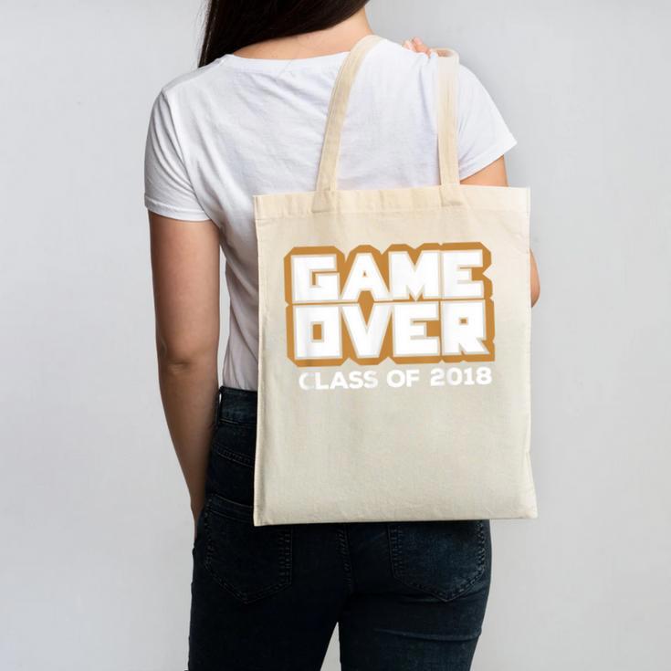 Game Over Class Of 2018 Graduation Shirt Canvas Tote Bag