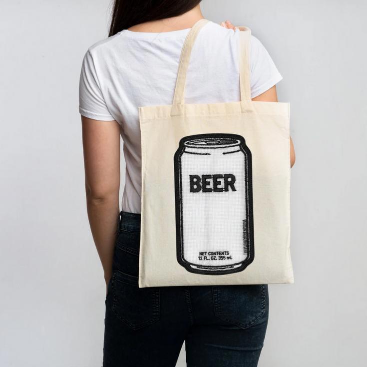 Generic Beer 1980s 80s Nostalgia Canvas Tote Bag