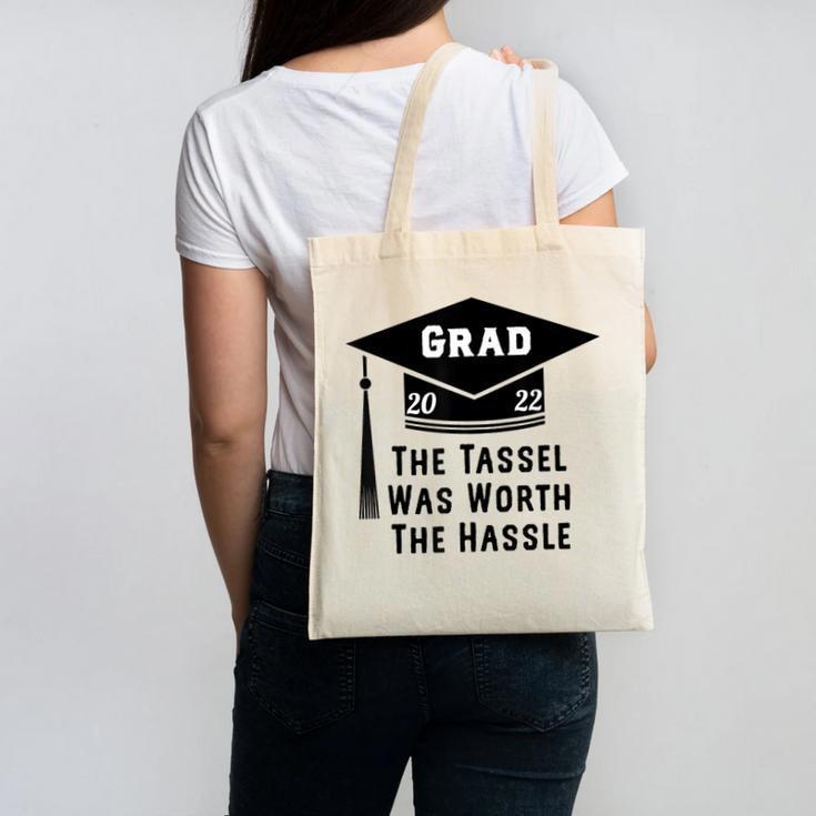 Grad 2022 Graduation Tassel Was Worth The Hassle Canvas Tote Bag
