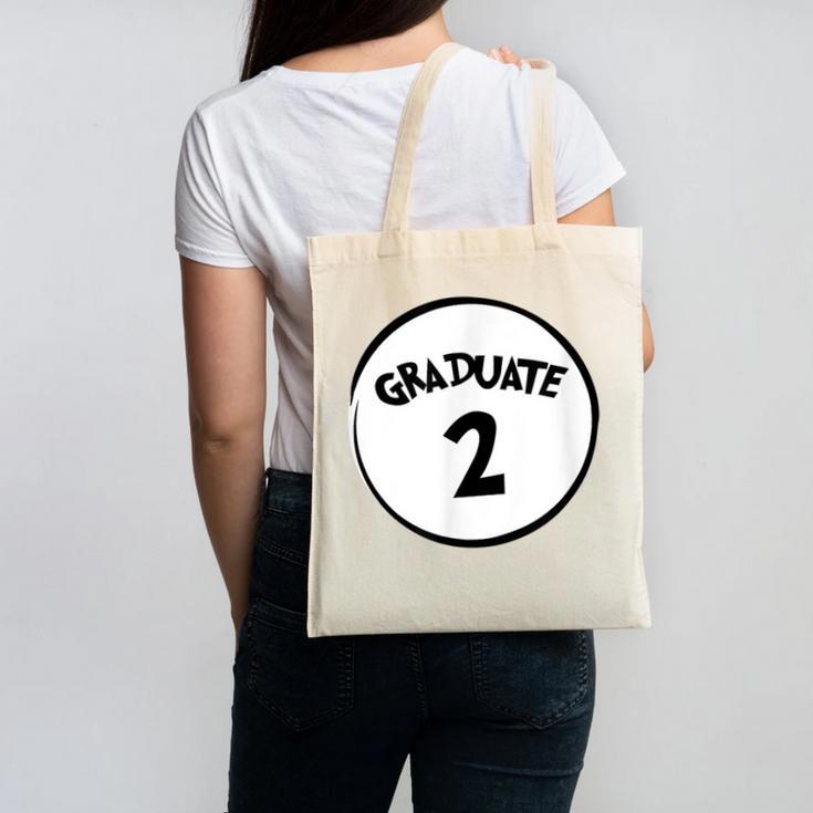 Graduate 2 Graduation Shirt Canvas Tote Bag