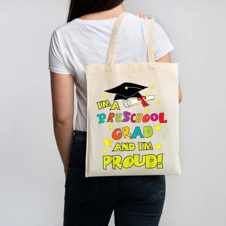 Graduation Class 2018 Cap Gown Shirt Preschool Grad Proud Canvas Tote Bag